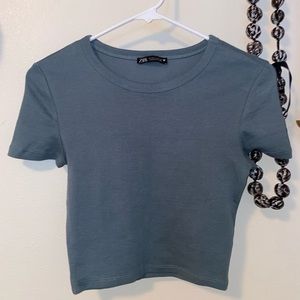 Zara cropped tee
